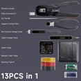 thumbnail image 2 of 13 PCS Voltage Outlet Tester Multimeter Accessories Storage with Ethernet Crimper, Diagonal Cutting Pliers, Cable Tester and Tool Case, 2 of 5
