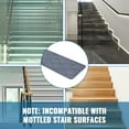 thumbnail image 5 of ENERFACE Non-Slip Carpet Stair Treads for Wooden Steps – 8" x 30" Reusable Adhesive Stair Rugs for Kids, Seniors & Pets, Indoor Polyester Surface with TPR Backing, Dark Grey, 5 of 7
