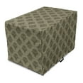 thumbnail image 1 of Oriental Dog Crate Cover, Layout of Traditional Motifs in Shades, Easy to Use Pet Kennel Cover Small Dogs Puppies Kittens, 7 Sizes, Green Dark Tan, by Ambesonne, 1 of 6