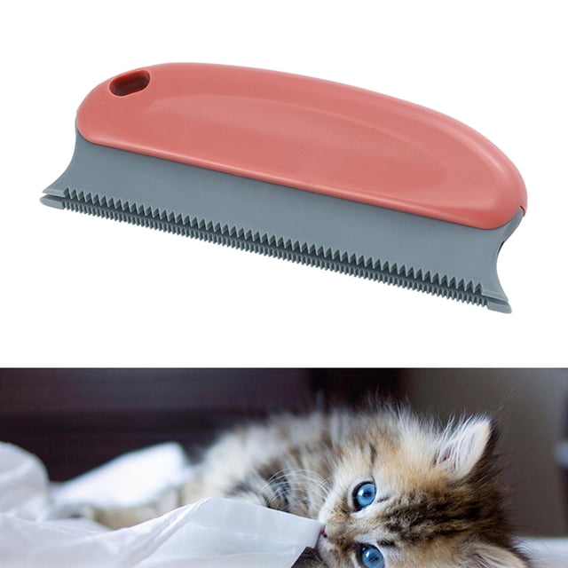 Mini dispositivo de cepillo de limpieza de cabellero para perros y , sofá, muebles, ropa, coche, detalles, quitapelusas, rascador, suministros , ROJO Yinane Removedor de pelo de mascotas