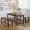 Retro Brown, variant on 3 Pcs Industrial Dining Table Bench Set for 4, Space-Saving Rectangular Kitchen Table Set, Modern Dinette Table Set with Metal Legs for Small Spaces, Apartments