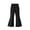 Black, variant on Lopecy-Sta Girls Flare Leggings with Pockets, Crossover High Waist Bell Bottom Yoga Pants for Dance & Everyday Wear
