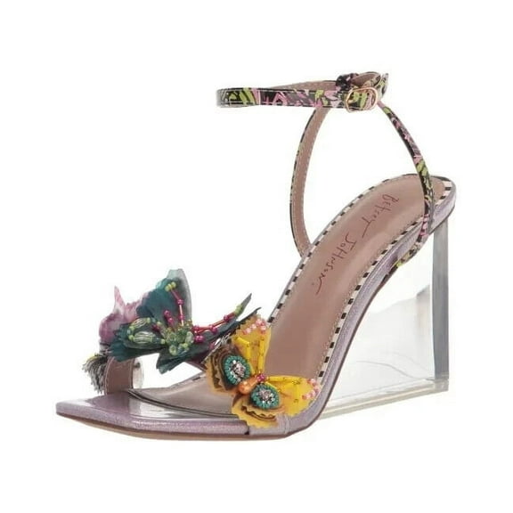 Betsey Johnson Women's Kynlee Butterfly Embellishment Wedge Sandal Size 8 NEW