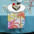 thumbnail image 4 of Nawy Palm Leaves Cloth Napkin Reusable - Tropical Jungle Palm Leaves Design - Perfect for Hotels, Weddings, Restaurants - Gift 4 PCS, 4 of 7