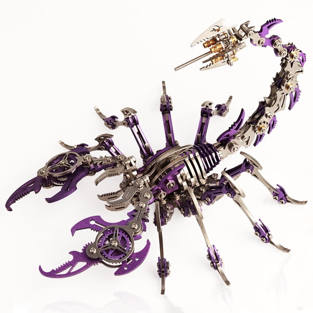 Kit de maquetas 3D de rompecabezas de metal YUEZUDPO Scorpion para adultos