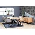thumbnail image 4 of Modern Scandinavian Wavy Edge Dining Table with Wlid Oak, 4 of 5