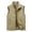 Khaki, variant on Men's Lightweight Sleeveless Vest Outdoor Casual Zip Up Jacket With Multiple Pockets For Spring Summer Hiking Daily Wear