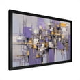 thumbnail image 3 of Designart "Abstract Shades Of Pink And Purple II" Abstract Shapes Picture Framed Wall Decor, 3 of 5