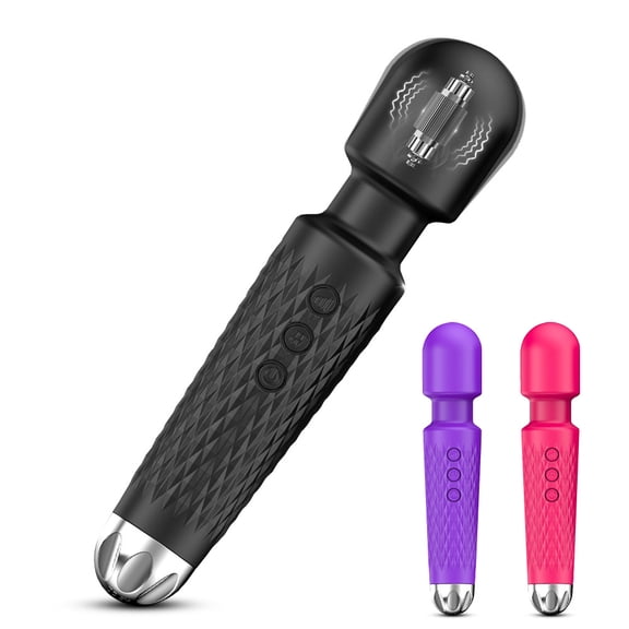 Godewogo Powerful Handheld Massager with 10 Pulse Settings, Personal Total Body Therapy Massager for Sports Recovery, Muscle Aches, Body PainK019,black,1PCS