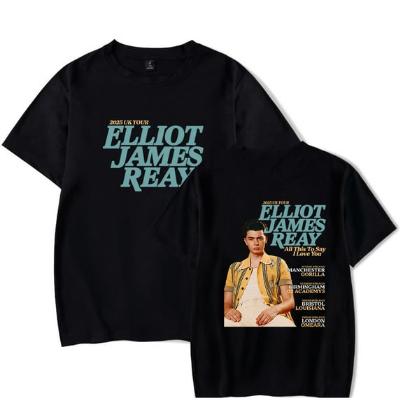 Elliot James Reay Pic Print Merch T-shirt Short-Sleeved Women Men Fashion Casual Summer Stylish Gym Tee