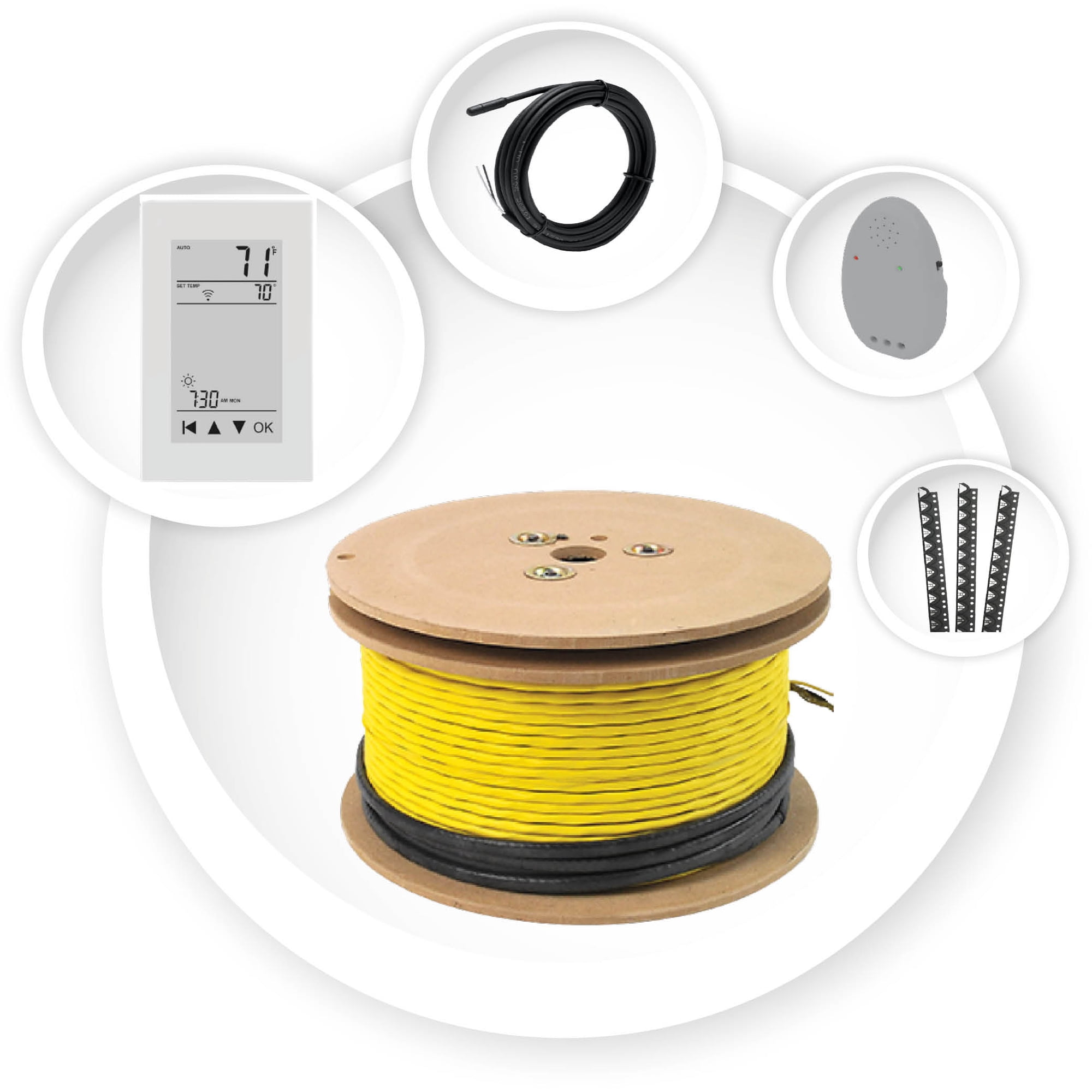 Floor Heating Wi-Fi Kit 240V ( 167 Sq.Ft. ) with Wi-Fi thermostat | Walmart  Canada