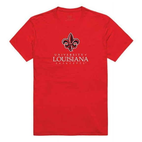 W Republic Apparel 516-189-R58-05 University of Louisiana at Lafayette Mens Institutional Tee, Red - 2X