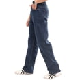 thumbnail image 2 of NOVASTILE Men's Distressed Relaxed Fit Stretch Straight Leg Denim Jeans Classic Minimal Clean Design Everyday Casual Comfort Basic Denim Pants Light Wash M7 Blue 32, 2 of 4