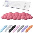 thumbnail image 1 of LAICAIW Cloud Shape Gel Memory Foam Set Keyboard Wrist Rest Pad, Mouse Wrist Cushion Support for Office, Computer, Laptop, Mac, Comfortable, Light Weight for Easy Typing Pain Relief (Red Large), 1 of 7