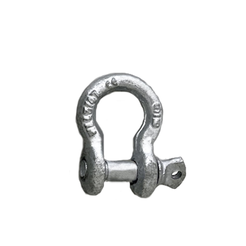 Drop Forged 1500 Lbs D Ring Bow 5/16" Screw Pin Anchor Shackle Galvanized Steel 