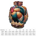thumbnail image 2 of Autumn Happy Thanksgiving Turkey Men's Women New Sweatshirt Hoodie Men's Plus Size Sweatshirt Hooded Sweatshirt 3d Printed Street Men's Cloth, 2 of 6
