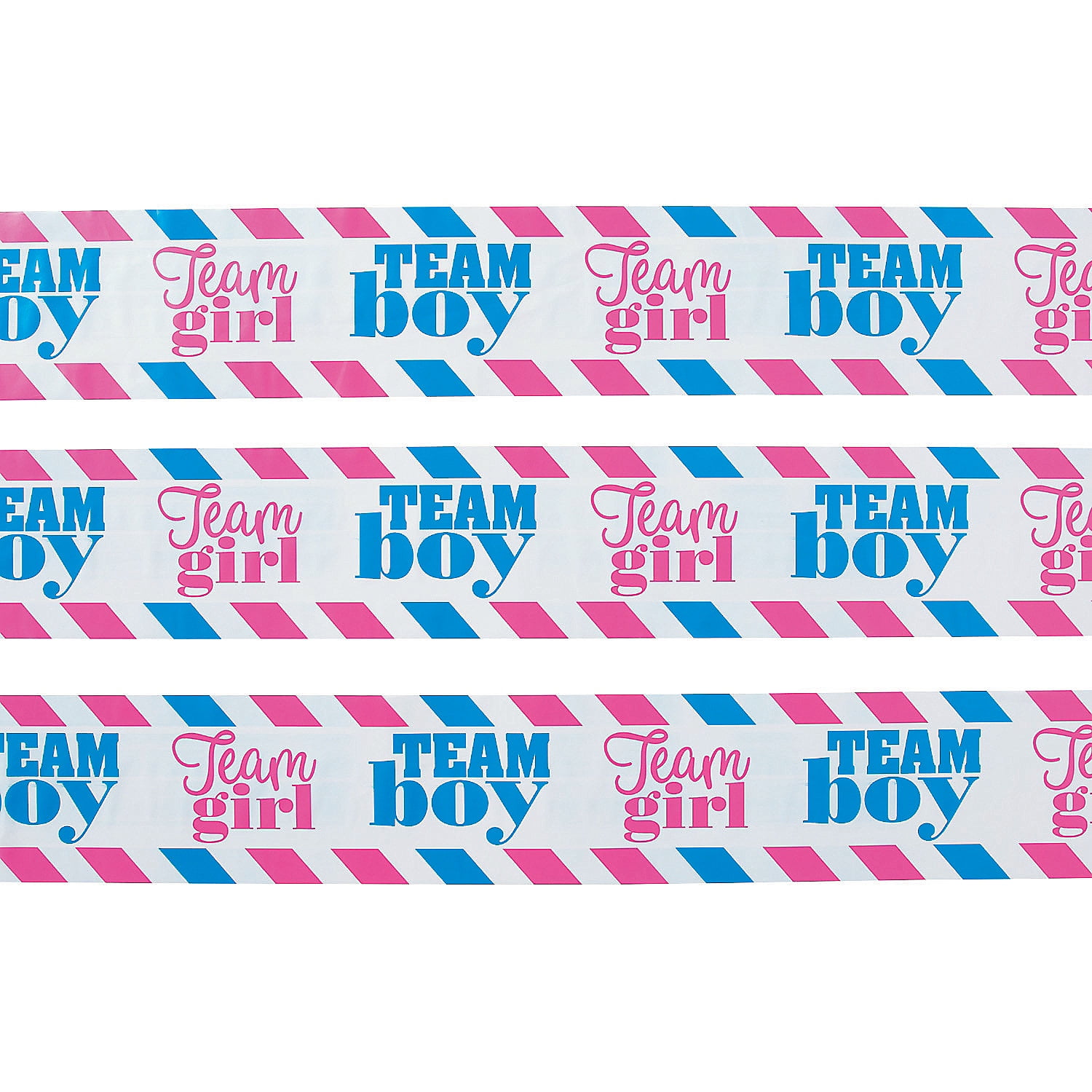 Team Girl/Team Boy Caution Tape Party Decor 1 Piece