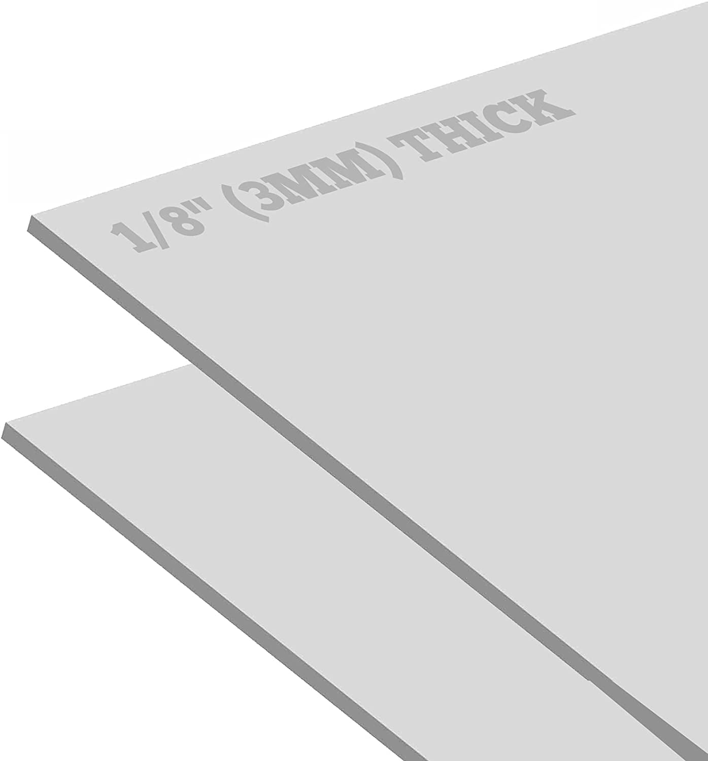 Expanded PVC Sheet Lightweight Rigid Foam, Durable 3mm (1/8 Inch