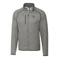 thumbnail image 2 of Men's Cutter & Buck Heather Gray Clemson Tigers Mainsail Sweater-Knit Big & Tall Full-Zip Jacket, 2 of 3