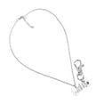 thumbnail image 2 of 2 Splice Necklace, Beautiful Practical Alloy Dog Splice Necklace  For Pets For Taking Pictures Silver White Word 2 Splice Dog Bone Owner Necklace And Pet Pendant Set, 2 of 8