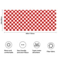 thumbnail image 3 of Red White Checkerboard Checkered Pattern Bathroom Rugs Mat,Non Slip Microfiber Bathroom Rug,Rubber Backing,Soft Bathroom Mats for Bathroom Floor,Tub and Shower,60x24in(150x60cm), 3 of 5