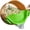Green, variant on Clip On Strainer Silicone for All Pots and Pans, Pasta Strainer Clip on Food Strainer for Meat Vegetables Fruit Silicone Kitchen Colander