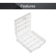 thumbnail image 3 of HUGFEGWE 4 x AA/AAA Battery Storage Case Holder Organizer Box Transparent U2536-19539, 3 of 6