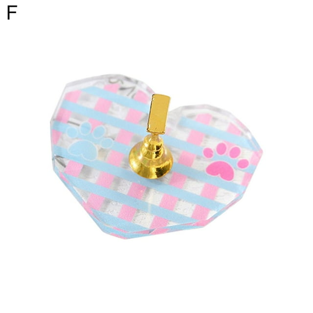 1 Set Nail Display Holder Stable Magnetic Artwork Practice Polish Holder Stand False Nail Practice Tool for Manicure
