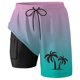 thumbnail image 3 of WILLBEST Pantalones Cortos Cortos para Hombre, Estilo Europeo y de Color Liso, Elásticos, de Verano, Informales, Holgados, Cómodos y Ligeros, con Bolsillos para Entrenar., 3 of 3