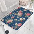 thumbnail image 3 of Pioneer Flower Floral Print Flannel Non Slip Door Rugs,Washable Door Mats Indoor,Decorative Door Mats,Dirt-Resistant and Absorbent Doormat for Entrance,Bedroom,Kitchen,Bathroom,23.5"x16", 3 of 5