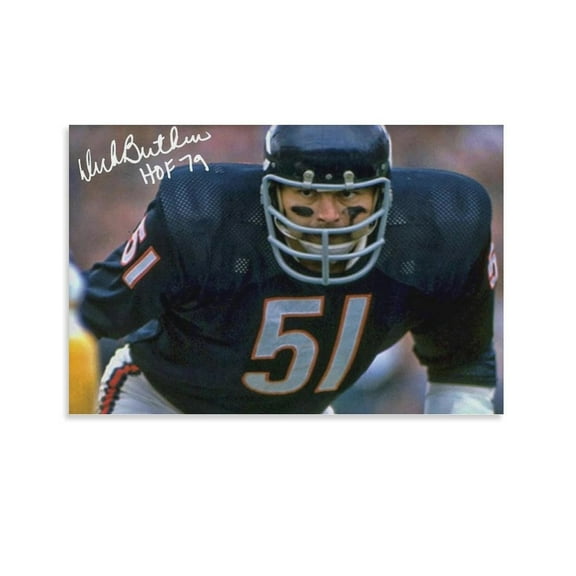 Dick Butkus Poster Canvas Poster Canvas Wall Art Prints Poster Gifts Photo Picture Painting Posters Room Decor Home Decorative 24x36inch(60x90cm)