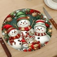 thumbnail image 6 of Virelaxpo Christmas Placemat with Heat Insulation for Table Protection, 15x15 Inches, Ideal for Kitchen Dining Room Party Decoration, 6 of 6