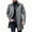 Dark Gray, variant on Zylanna Mens Wool Blend Overcoat with Pockets, Tailored Notch Lapel Trench Coat Single Breasted Mid Length Coat Business Professional Brown