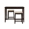 thumbnail image 4 of Linon Claridge 3Pc Counter Set Walnut Linen, 4 of 8