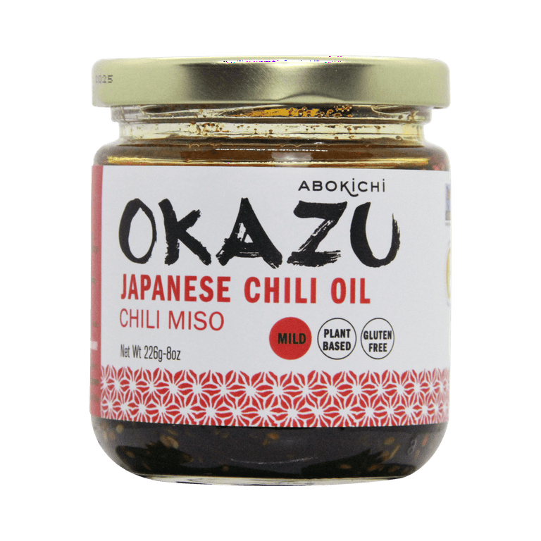 OKAZU Japanese Chili Miso Oil 8oz- Made in North America by