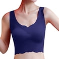 thumbnail image 2 of Lisingtool Sports Bras for Women Ultra Thin Ice Silk Bra Comfortable Plus Size Seamless Wireless Sports Bra with Removable Pads Bras for Women B, 2 of 5