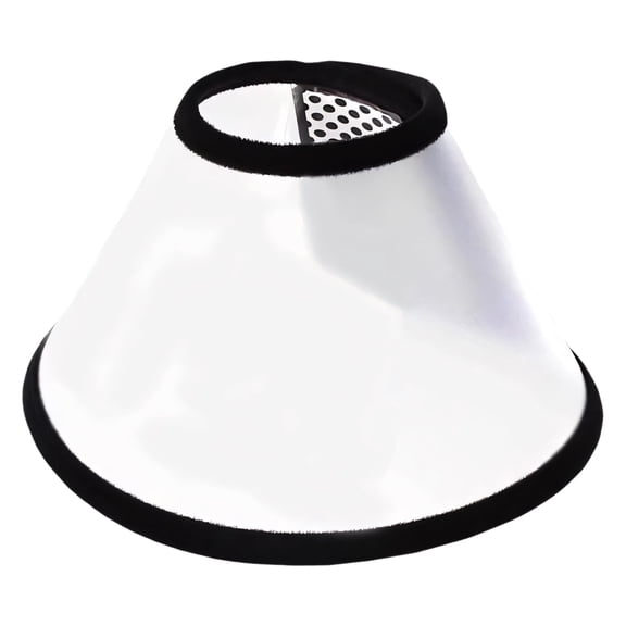 GASTROPOD Soft Dog Cone for Large Dogs, Adjustable Extra Wide Pet Recovery Collar, Transparent PVC Anti Lick Elizabethan Collar for Cats and Dogs Post Surgery Wound Protection