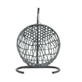 thumbnail image 2 of ATR ART to REAL Cat Swing Bed with Stand & Cushion, Cat Egg Chair with Rattan Wicker Appearance, Indoor Hanging Swinging Cat Bed for Cats, Small Dogs, and Small Animals,Brown, 2 of 7