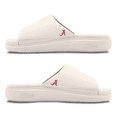 thumbnail image 2 of Unisex ISlide Cream Alabama Crimson Tide Minimalistic Motive Slide Sandals, 2 of 5