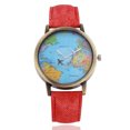 thumbnail image 4 of Cool Mini World Fashion Reloj de cuarzo Hombres Unisex Map Airplane Travel Around The World Mujeres Vestido de cuero Relojes de pulsera Sincero Hogar, 4 of 6