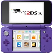 Restored New Nintendo 2DS XL System w/ Mario Kart 7 Pre-installed, Purple & Silver