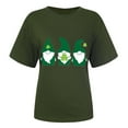 thumbnail image 4 of St. Patricks Day Tshirts for Women,Womens St Patricks Day Cute Gnomes Shirt Short Sleeve Round Neck Tshirt,Women's St Patrick's Day T-Shirt Lucky Irish Shamrock Graphic Tees Tops, 4 of 5