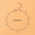Gifts for Women 2024 New Anklet Cute Beads Satellite Chain Heart Boho