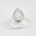 thumbnail image 3 of solitaire jewels 3CT Pear Halo Moissanite Engagement Ring For Women, 10K White Gold, 3 of 5