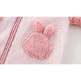 thumbnail image 4 of Zhuashum Onesies 3-6 Months Long Sleeve Unisex Baby Animal Winter Autumn Flannel Hooded Romper Jumpsuit Cute Outfits Pink, 4 of 7