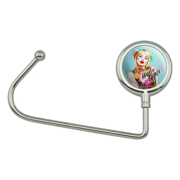 Birds of Prey Harley Quinn Blowing Kisses Purse Bag Hanger Holder Hook
