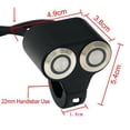 thumbnail image 3 of Interruptor de control de manillar Sharpla de motocicleta doble 7/8'' con Luz indicadora azul, 3 of 8