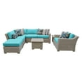 thumbnail image 2 of Coast 8 Piece Outdoor Wicker Patio Furniture Set 08g-Color:Navy, 2 of 11