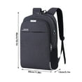thumbnail image 2 of Nkmbld Carry on Big Laptop Backpack USB Leisure Backpack, Large Capacity Computer Backpack, Suitable for Camping, Travel, and Going Out, Black, 2 of 7