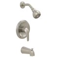 thumbnail image 1 of Jones Stephens 1559081 Brushed Nickel Transitional Tub & Shower Faucet with Trim, 1 of 1